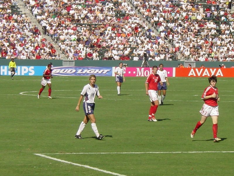 United States of America was dominating women's football with the help of Mia Hamm's ruthless goalscoring exploits